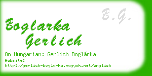 boglarka gerlich business card